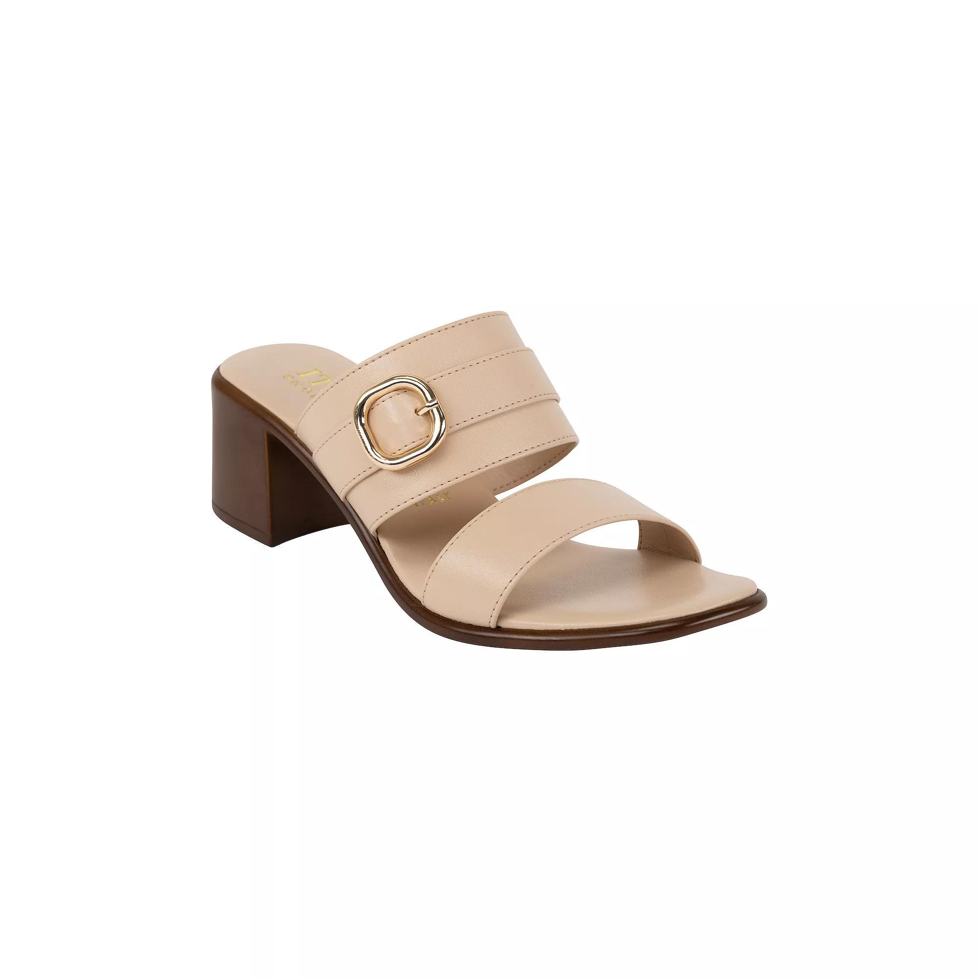 Italian Shoemakers Landyn Women's Block Heel Sandals, Size: 8, Natural Product Image