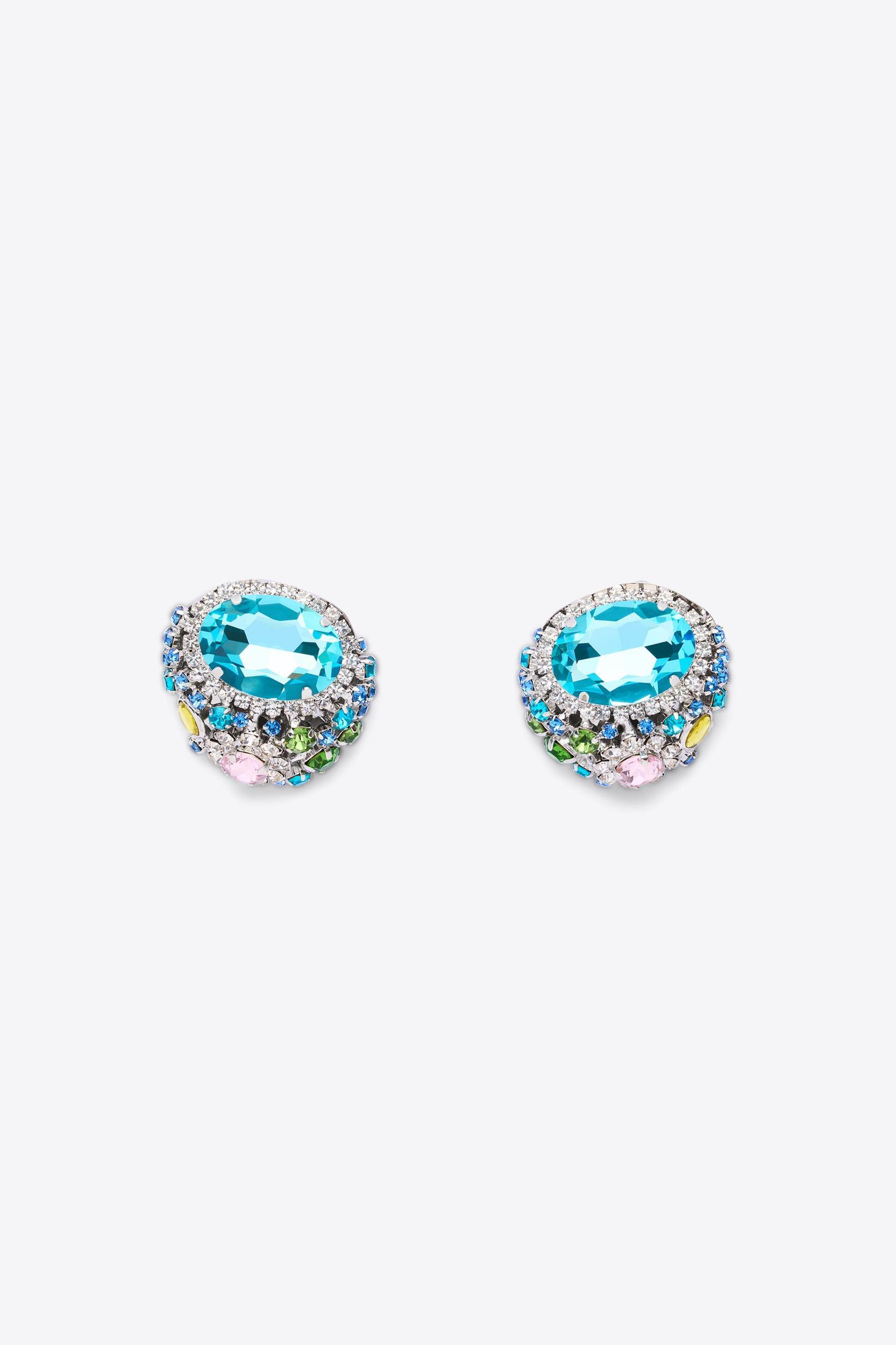 Crystal Gemstone Cluster Earrings Product Image