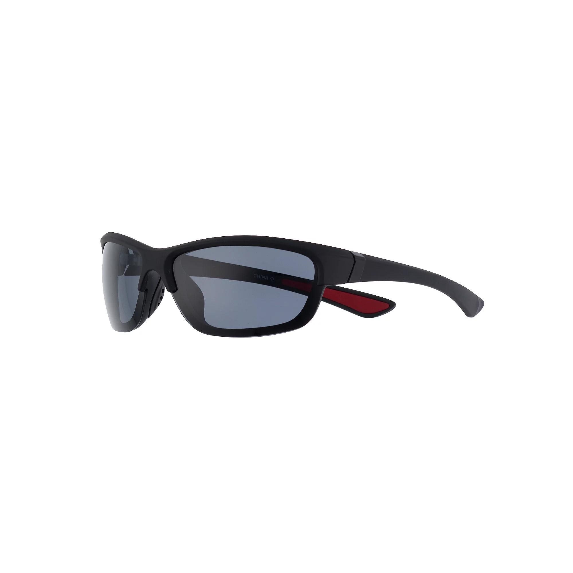 Men's Dockers® Polarized Rubberized Blade Sunglasses, Rubberized Black Product Image