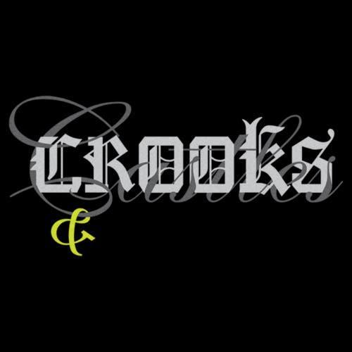 Mens Crooks And Castle Mixed Font Title Logo Graphic Tee Product Image