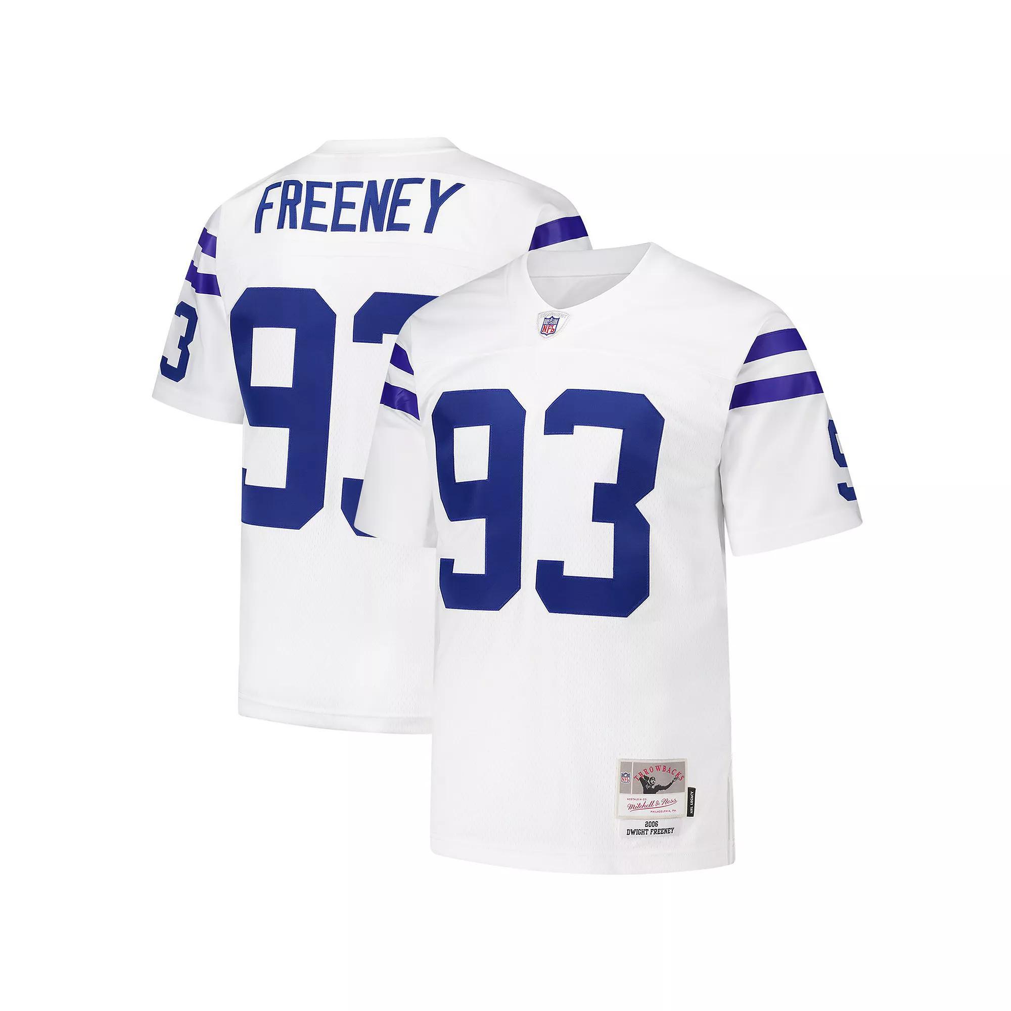 Men's Mitchell & Ness Dwight Freeney White Indianapolis Colts 2006 Legacy Replica Jersey, Size: XL Product Image