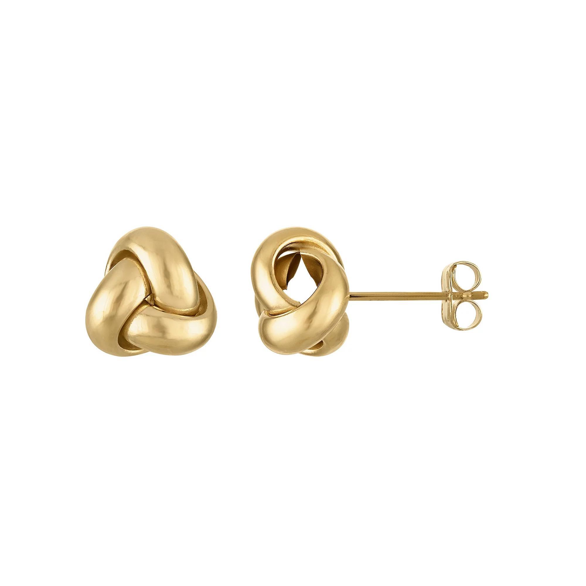 Giorgio di Vicenza 14k White Gold Love Knot Earrings, Womens, 14k Gold Product Image
