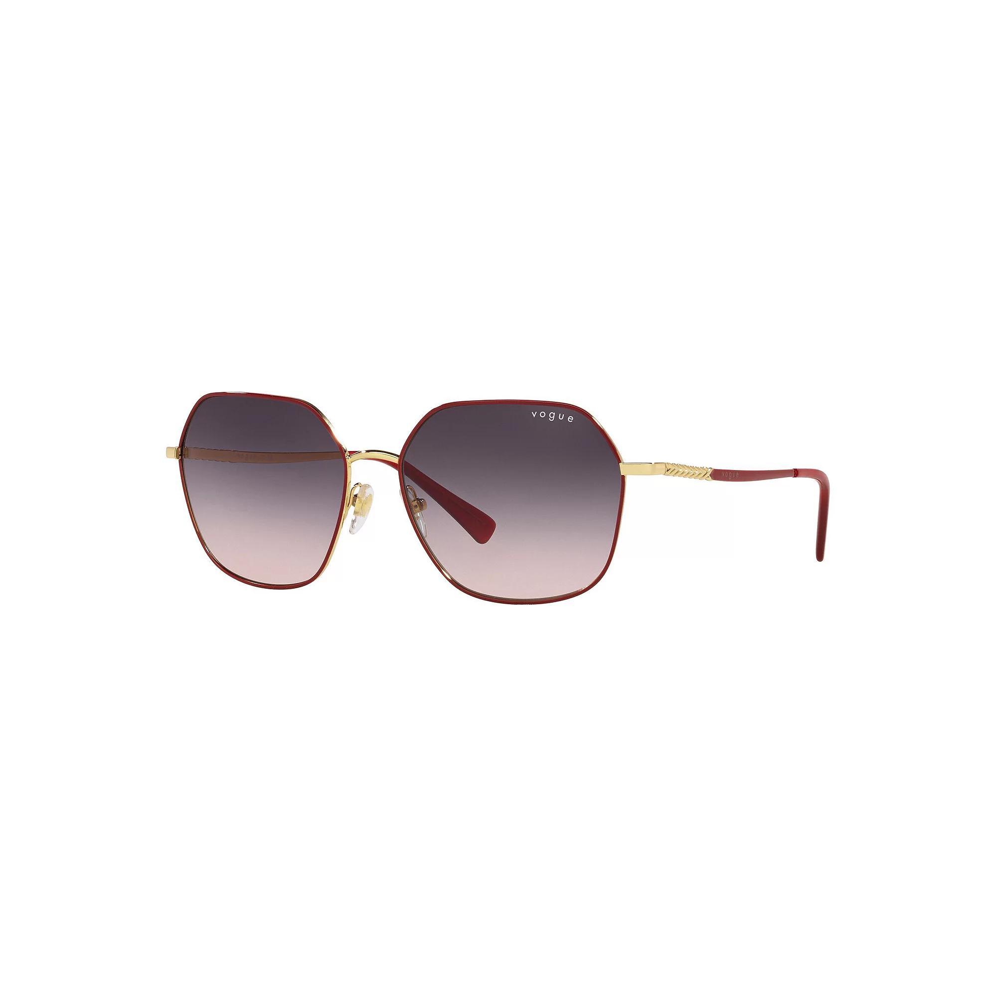 Women's Vogue VO4198S 58mm Gradient Round Sunglasses, Gold Product Image