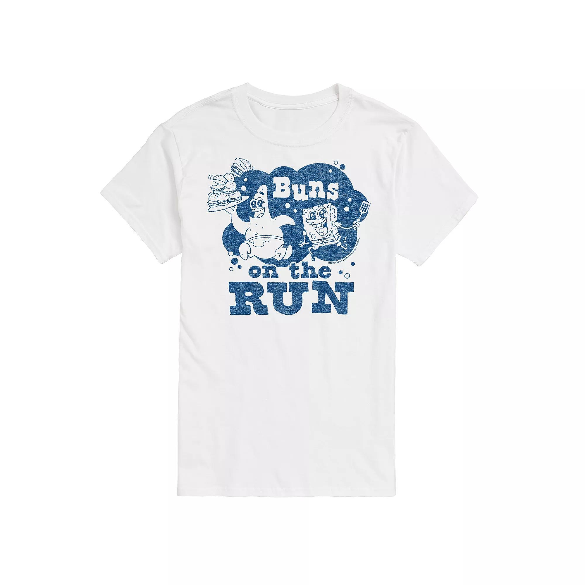 Big & Tall SpongeBob SquarePants Buns On The Run Graphic Tee, Mens Product Image