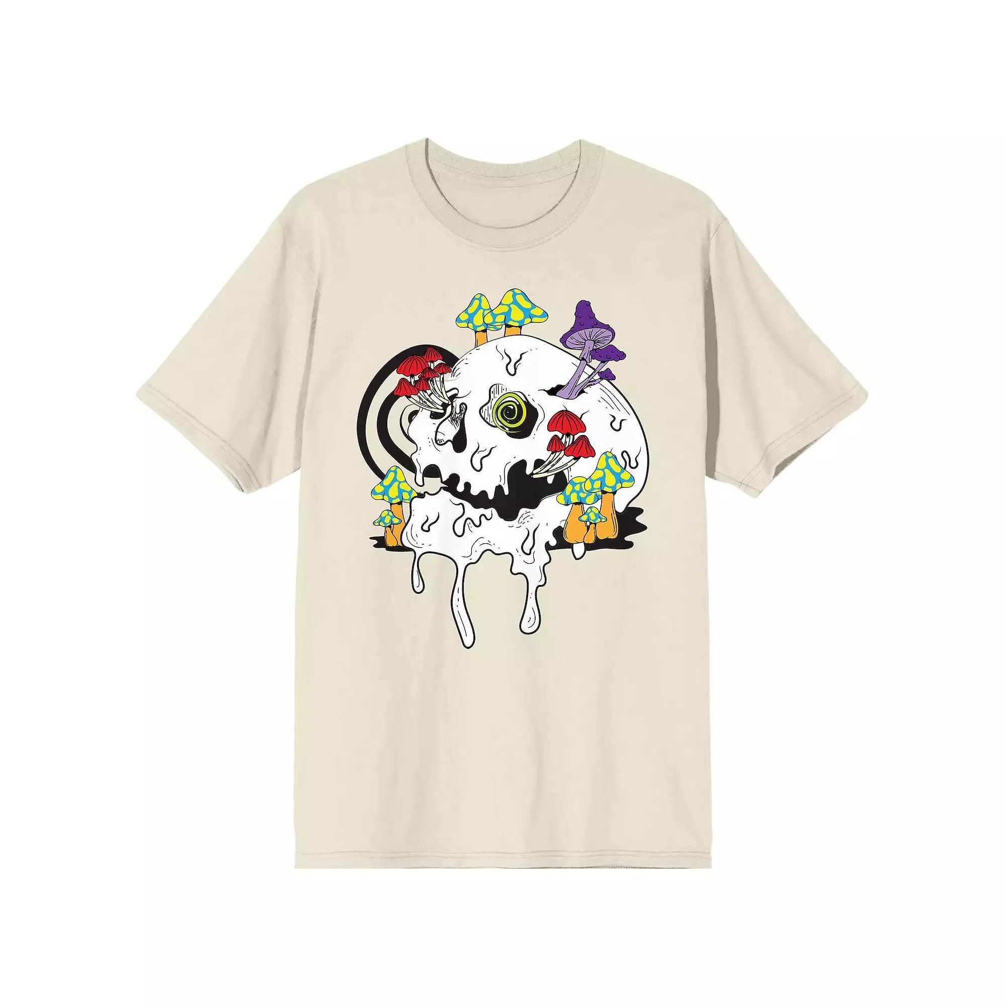 Men's Natural World Skull Tee, Size: XL, Off White Product Image