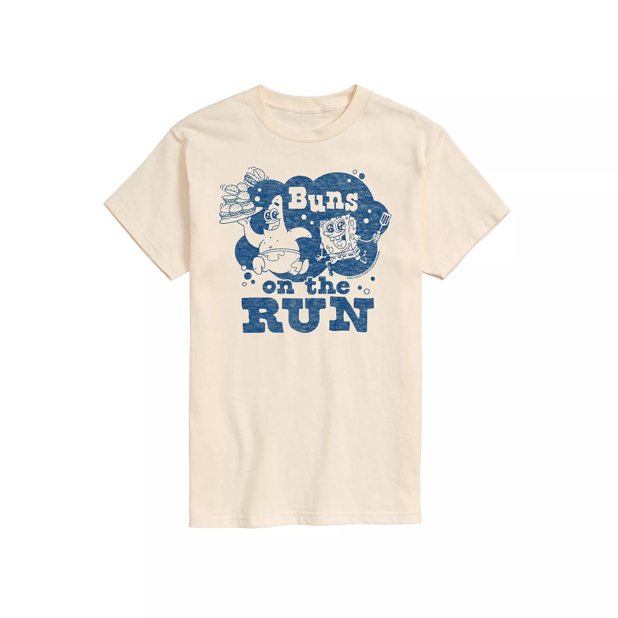 Big & Tall SpongeBob SquarePants Buns On The Run Graphic Tee, Mens Product Image