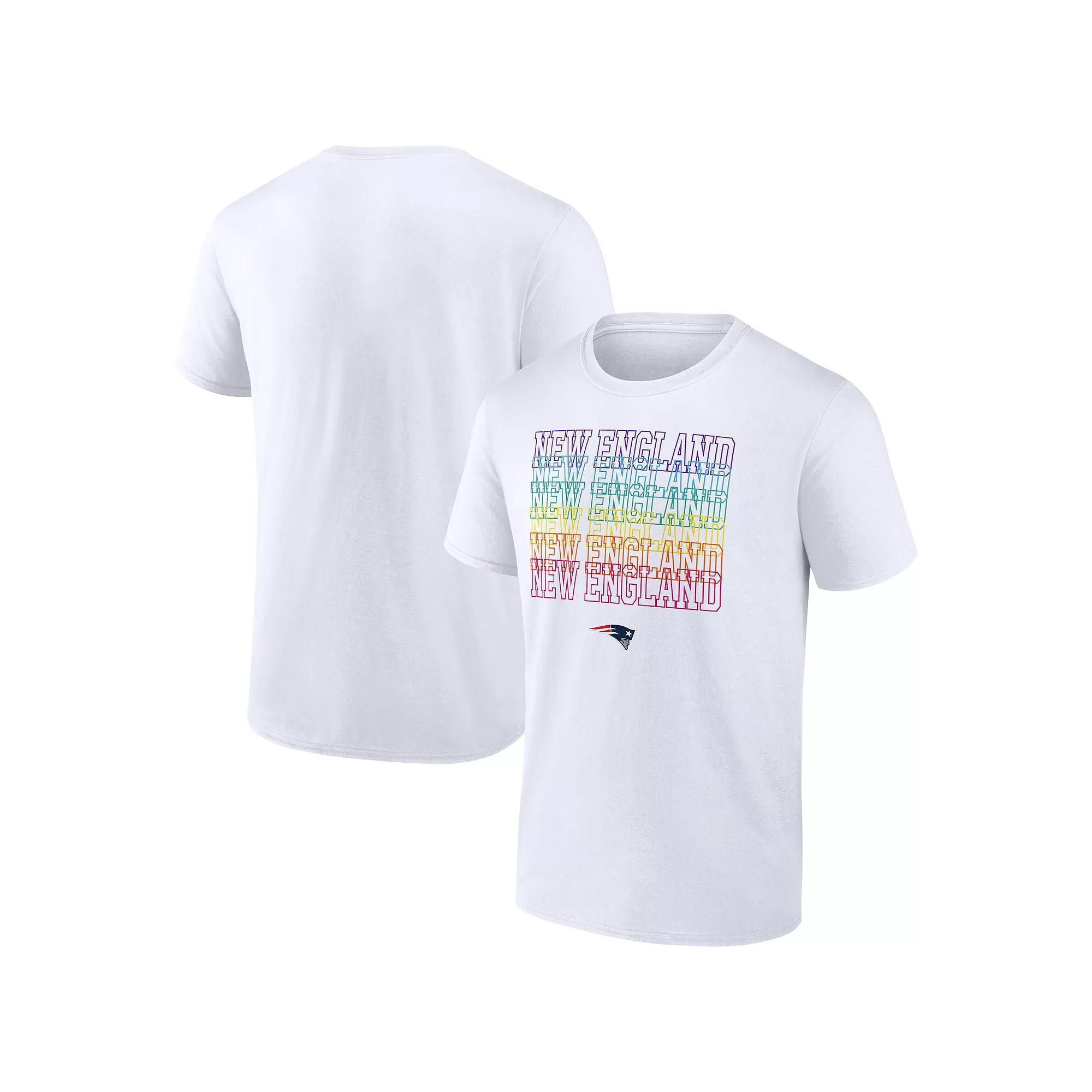 Men's Fanatics Branded White New England Patriots City Pride Logo T-Shirt, Size: Small Product Image