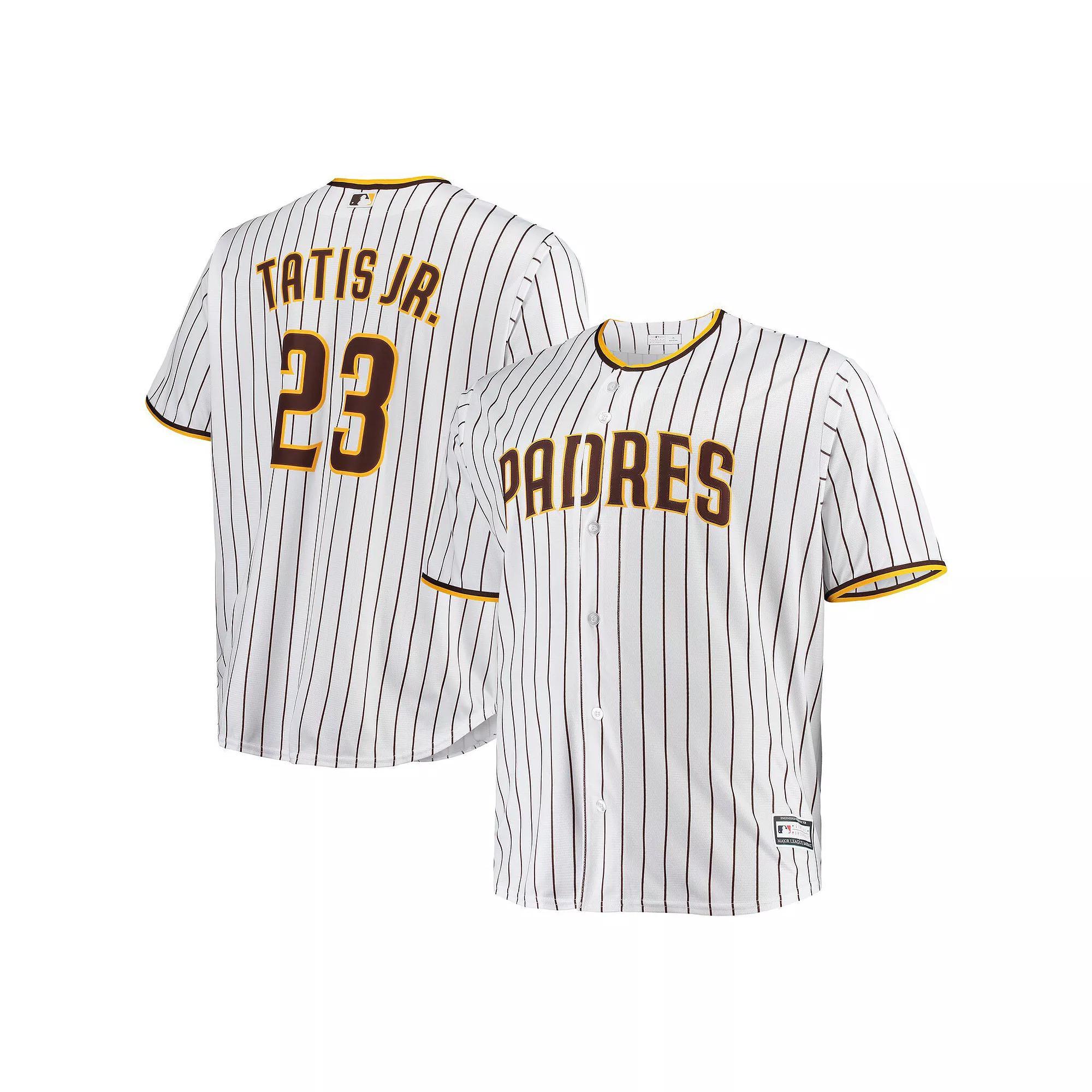 Men's Fernando Tatis Jr. White San Diego Padres Big & Tall Replica Player Jersey, Size: 5XB Product Image