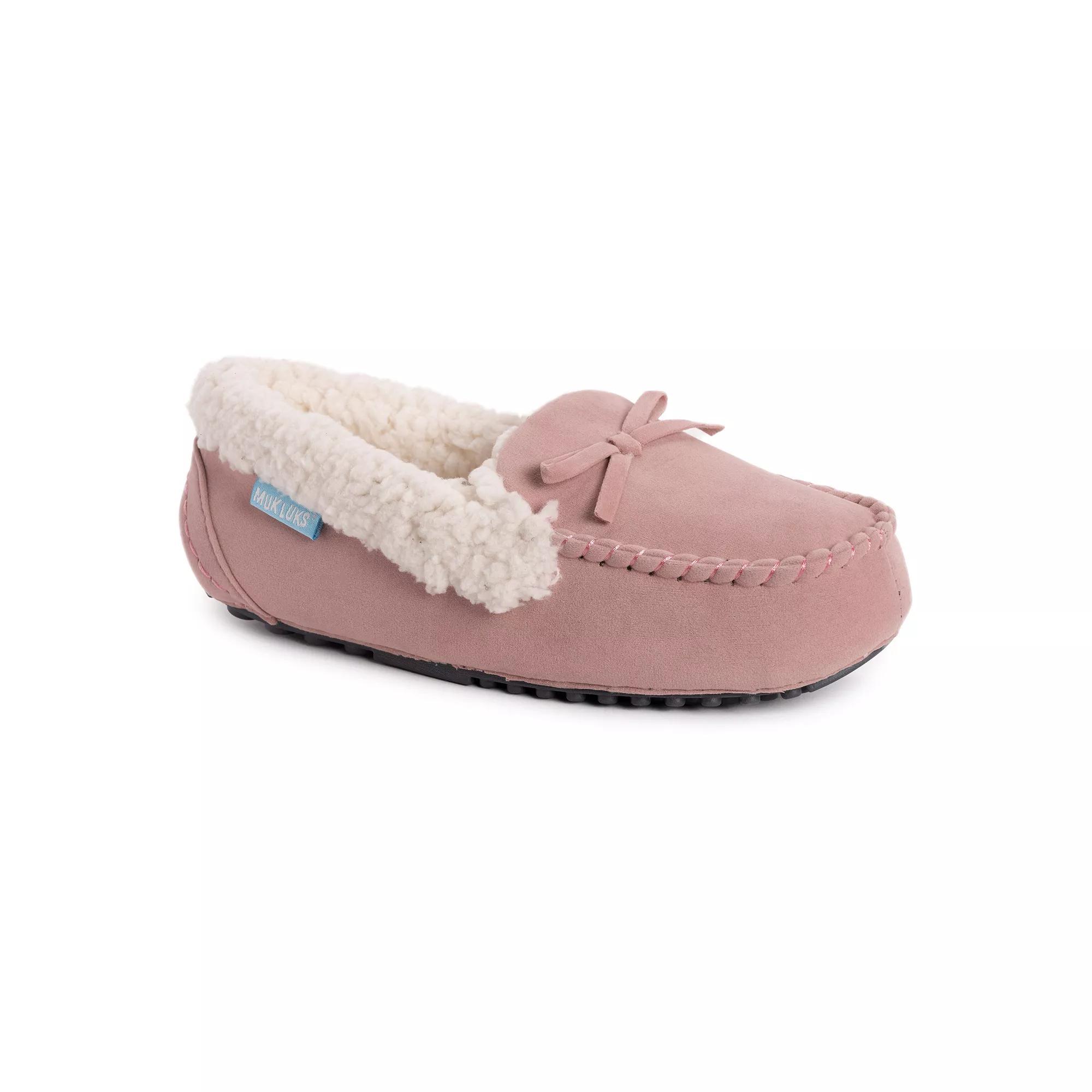 MUK LUKS Jaylah Womens Moccasin Slippers Dusty Pink Product Image