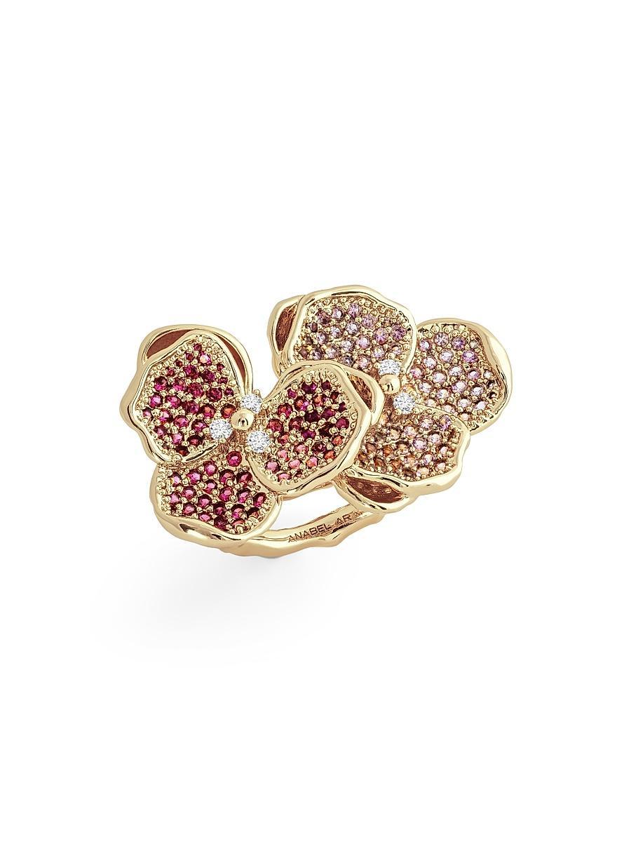 Cubic Zirconia Orchid Ring Product Image