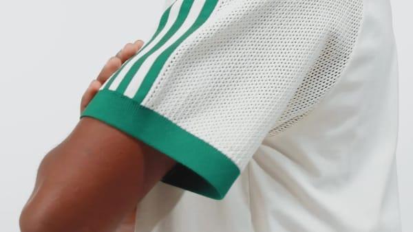 adidas Premium Knitted Tee Clear Sky XS Mens Product Image