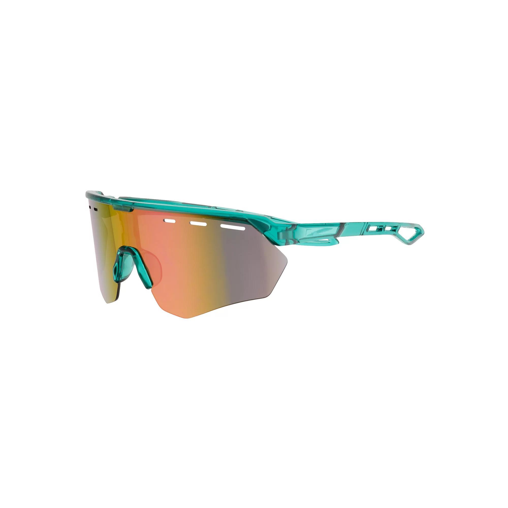 Mens Cali Blue Plastic Shield 147mm Sunglasses Product Image