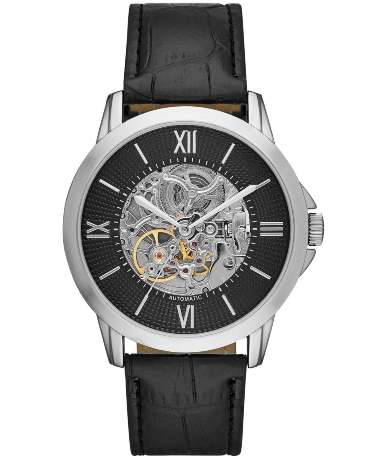 Folio Mens Black Strap Automatic Watch 44mm Product Image