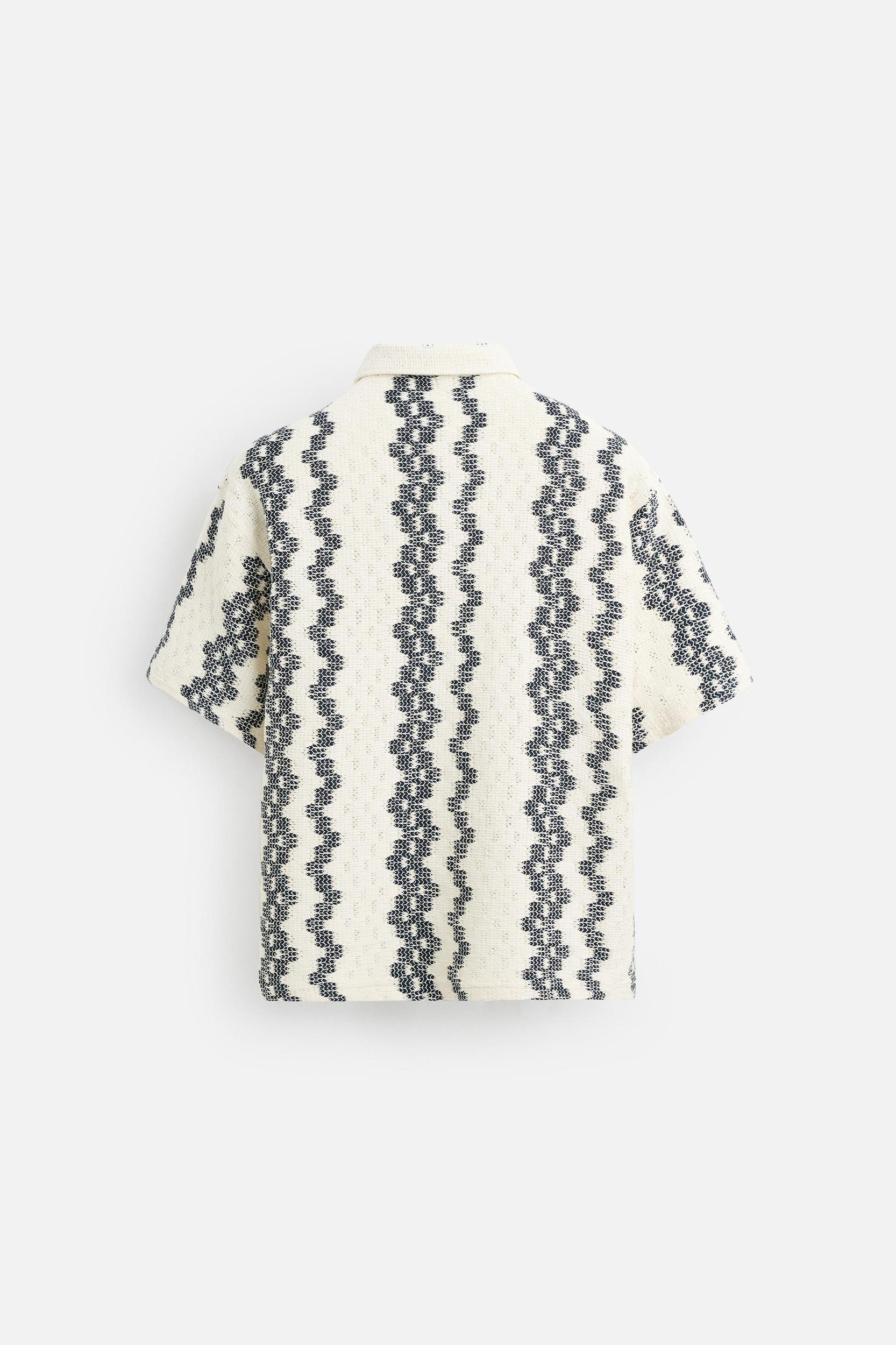 OPENWORK TEXTURED SHIRT Product Image