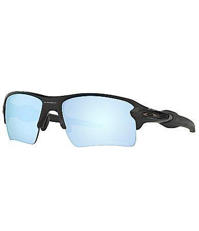 Oakley Mens OO9188 Flak 2.0 XL 59mm Polarized Rectangle Sunglasses - Matte Black/Prizm Deep Water Product Image