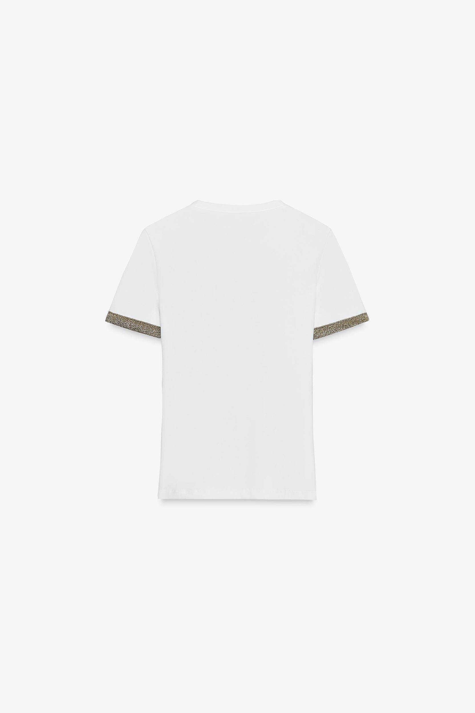 METALLIC THREAD T-SHIRT Product Image