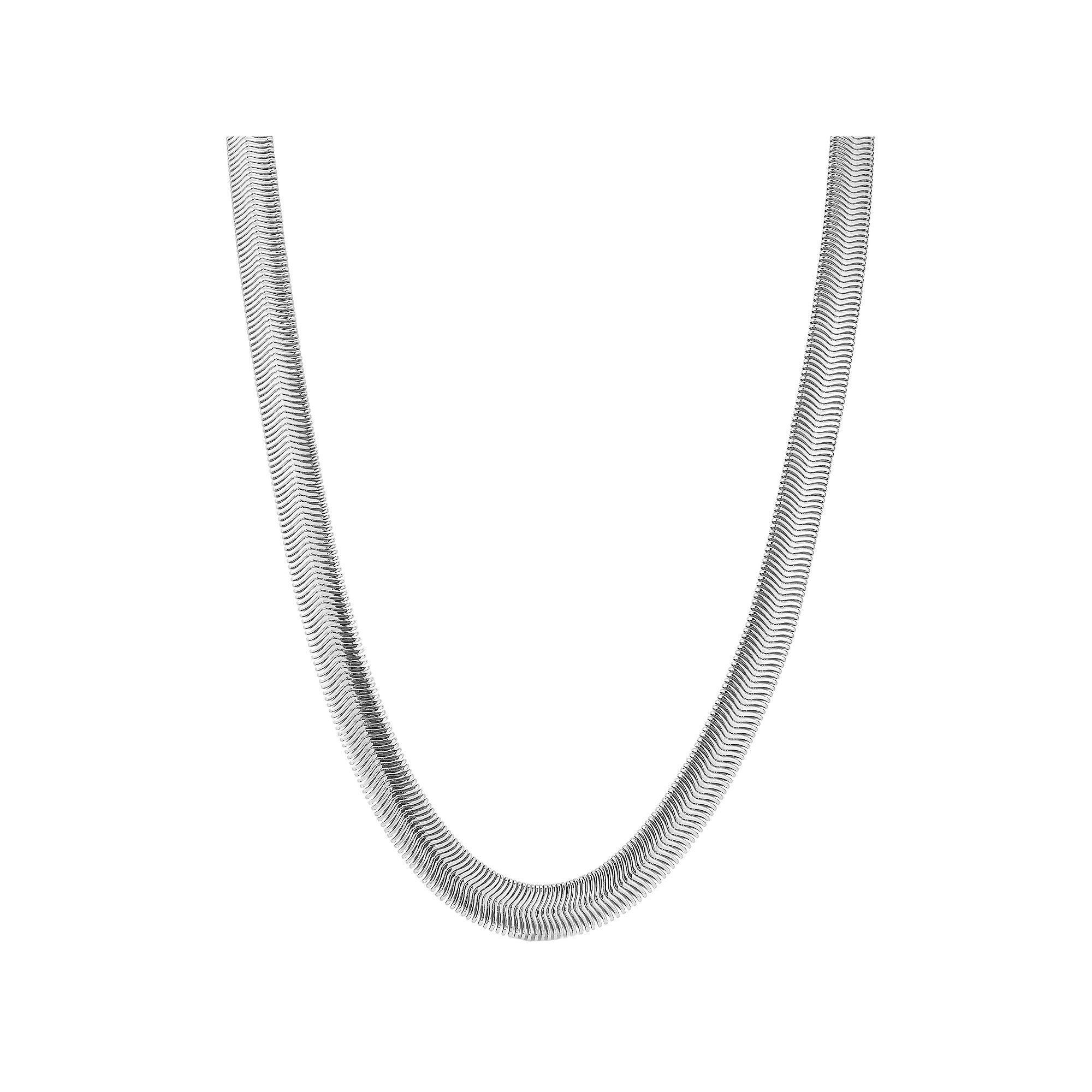 WINX 18k Gold Plated Snake Chain Necklace, Women's, Size: 20", Silver Tone Product Image