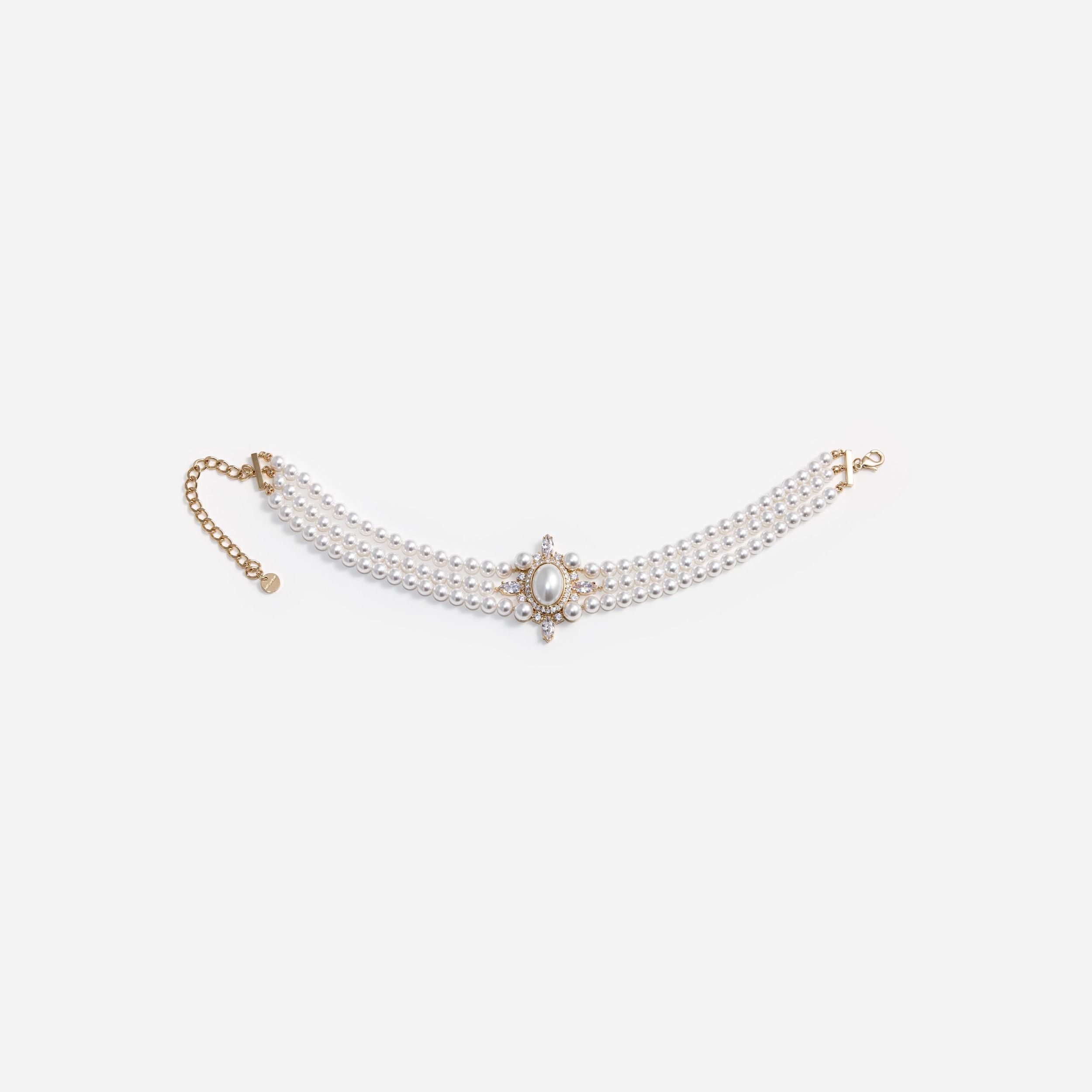 Gold Pearl Choker Product Image