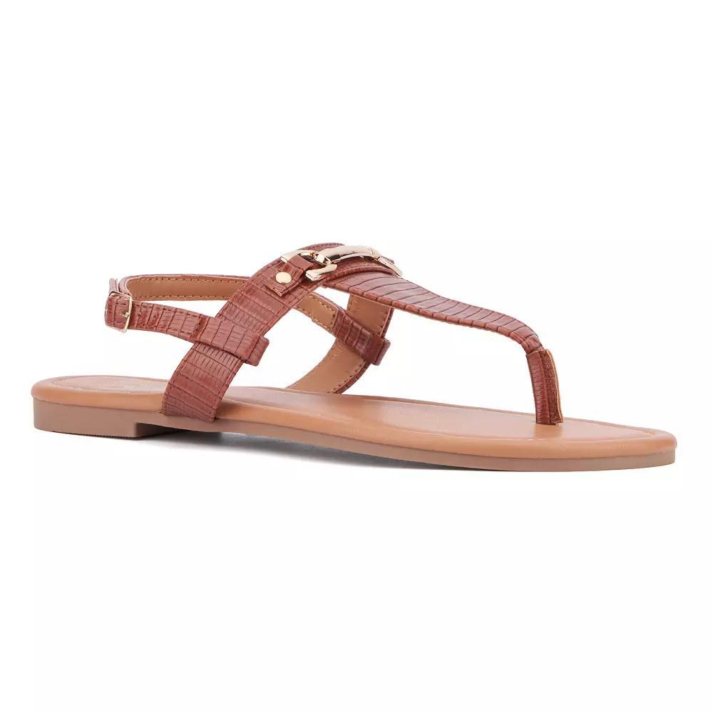 New York & Company Angelica Womens T-Strap Sandals Product Image