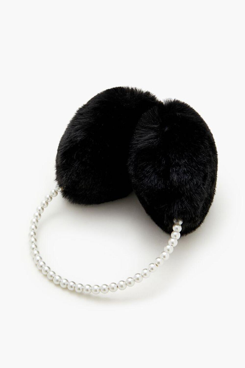 Faux Fur & Pearl Ear Muffs | Forever 21 Product Image