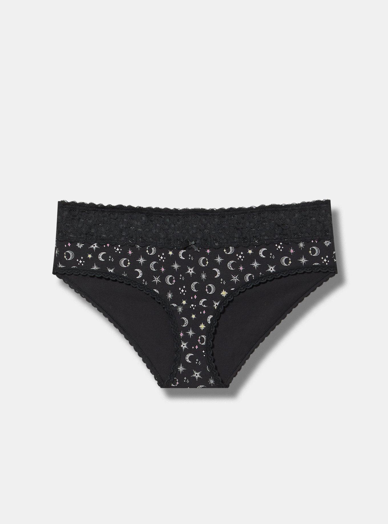 Mid-Rise Hipster Lace Trim Panty Product Image