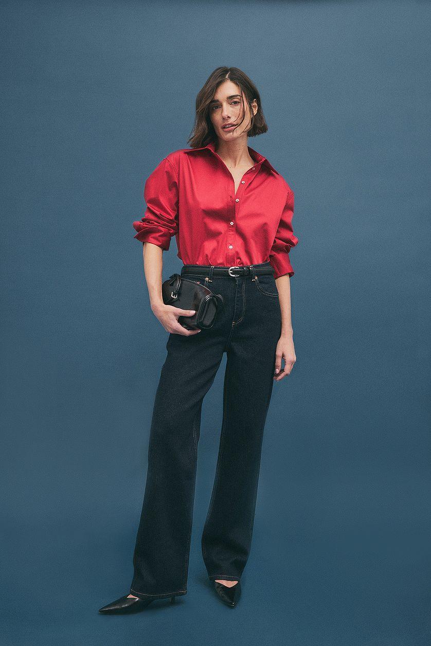 Straight High Waist Jeans Product Image