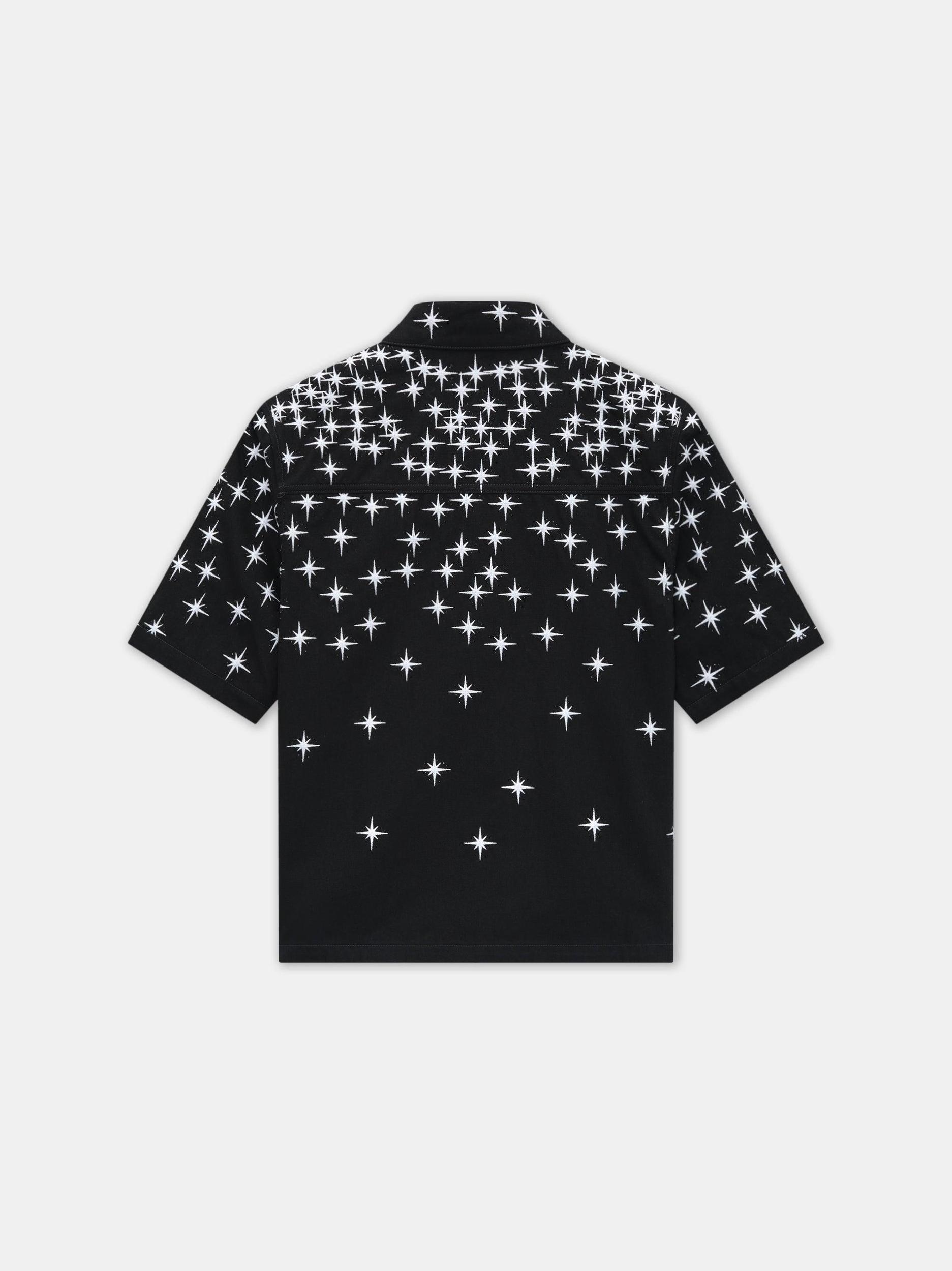 STARBURST CRYSTAL SHIRT - Black Product Image
