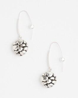 No Droop™ Orange CC Hoop Earrings Product Image