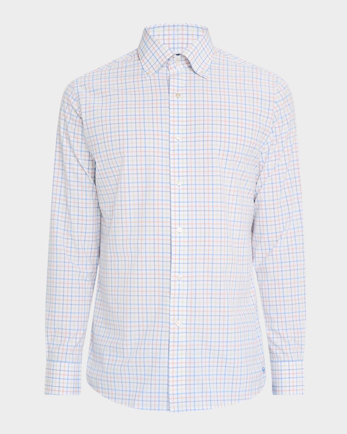 Mens Baker Check Performance Poplin Sport Shirt Product Image