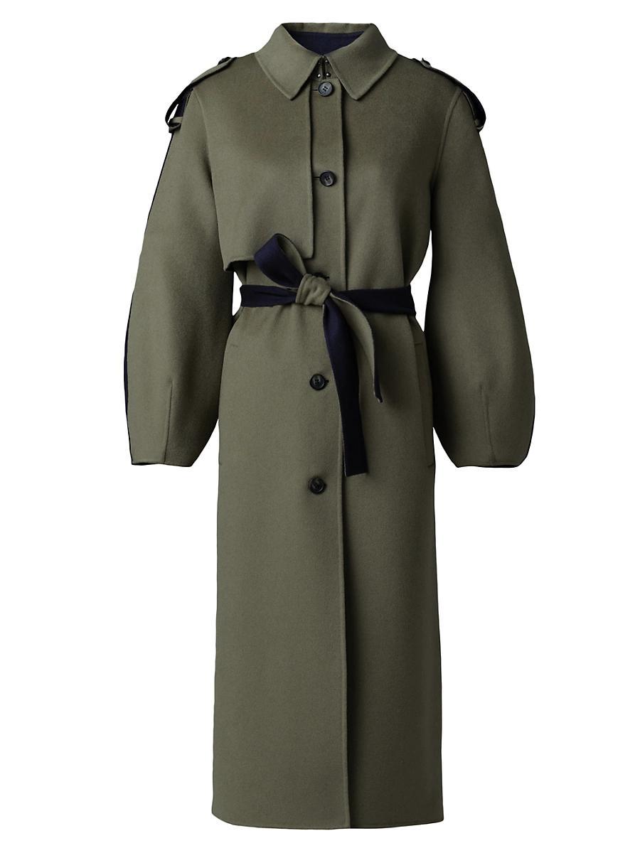 Womens Ceyla Double-Face Wool Belted Coat Product Image