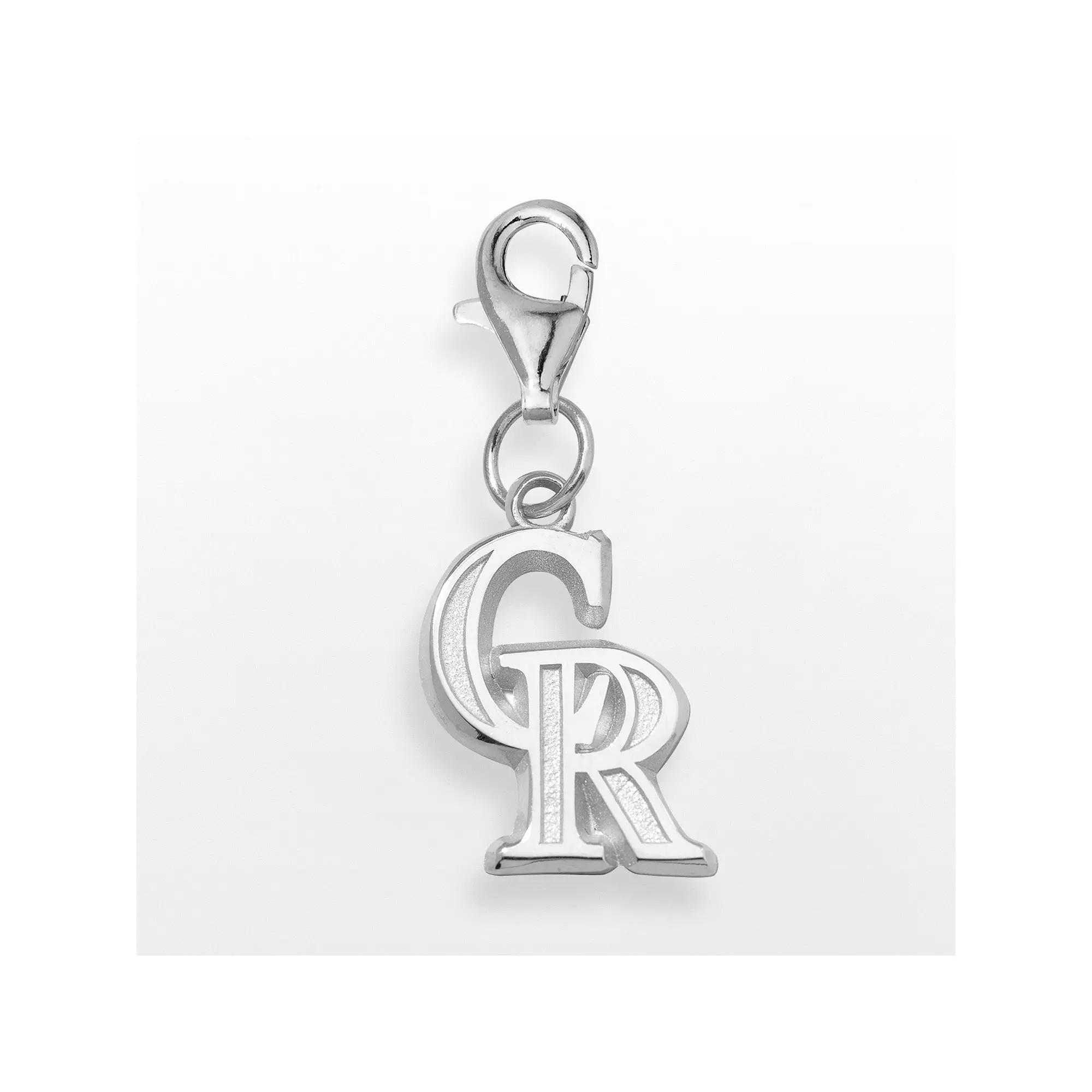 LogoArt Colorado Rockies Sterling Silver Logo Charm, Womens Product Image