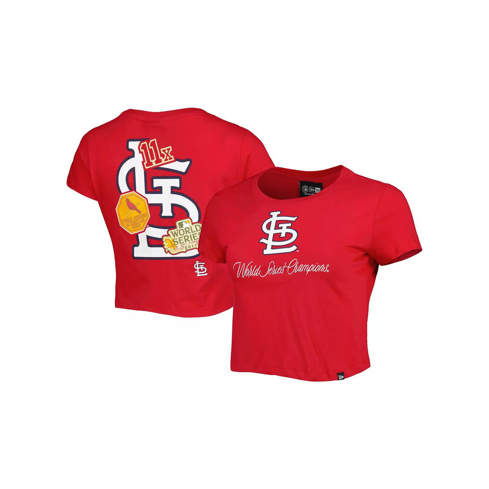 Women's New Era Red St. Louis Cardinals Historic Champs T-Shirt, Size: XL Product Image
