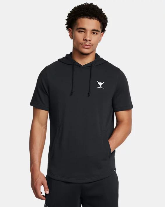 Project Rock Terry Mens Short Sleeve Hoodie Product Image