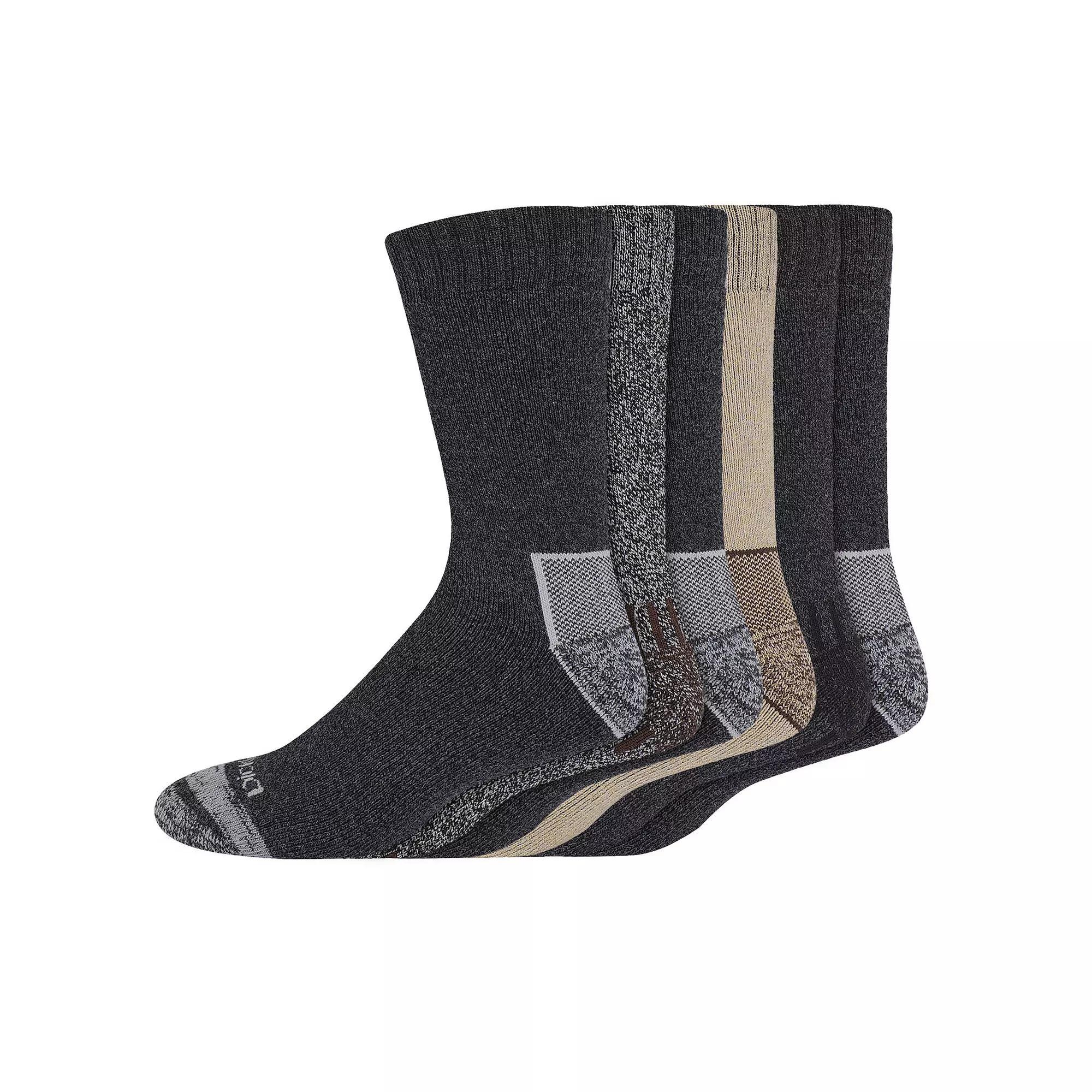 Men's Dickies 6-pack Outdoor Moisture-Control Crew Socks, Size: 6-12, Greynavy Marl Product Image