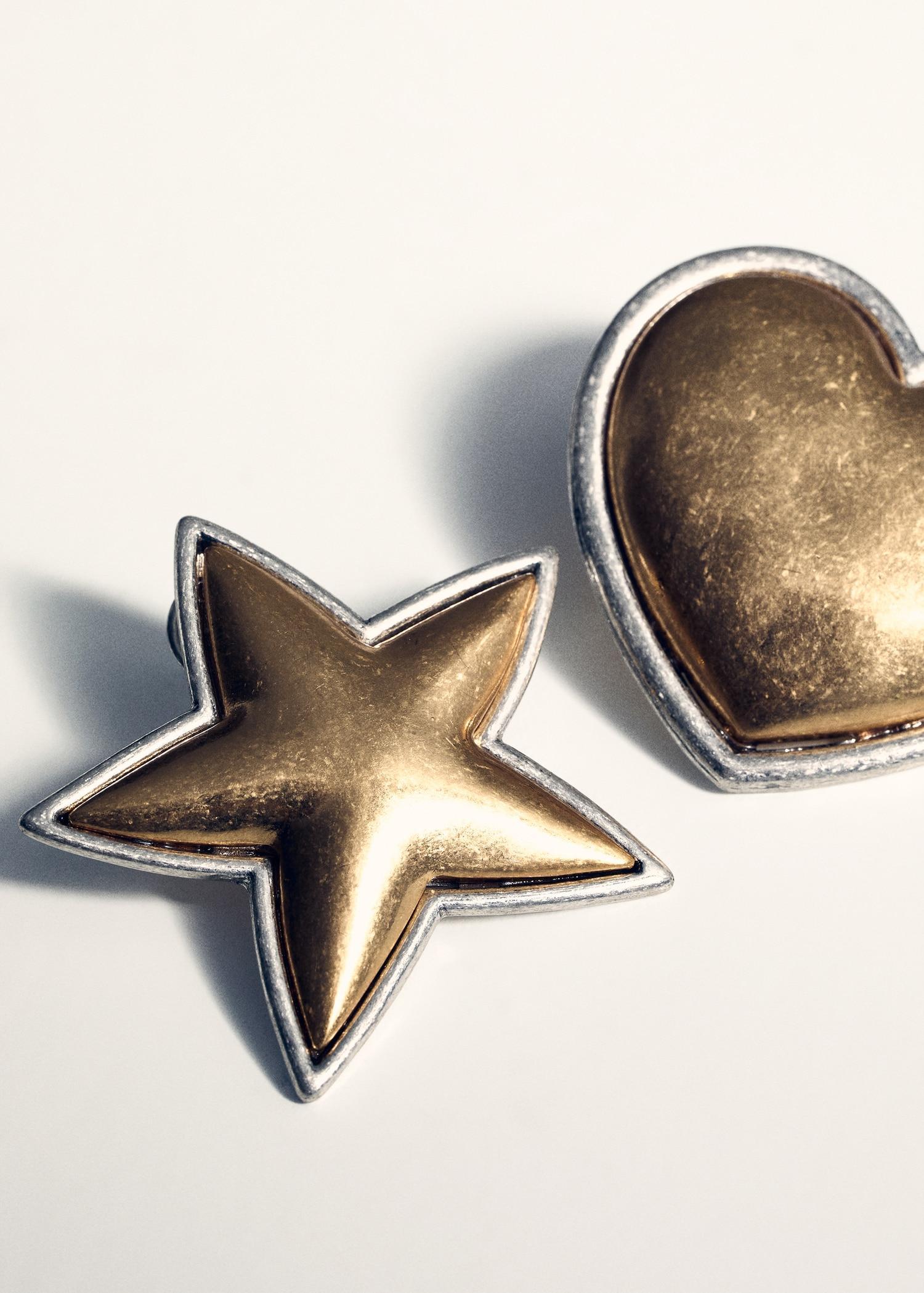 Combined-shape earrings - Women | MANGO USA Product Image