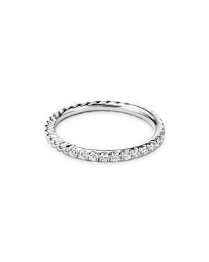 David Yurman 18K White Gold Collectibles Diamond Pave Band Product Image