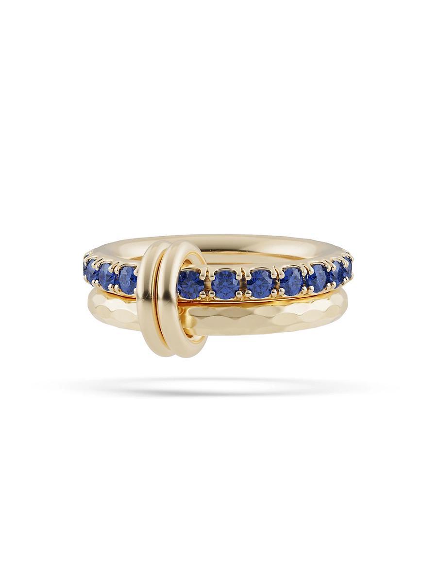 Womens Vetra Vulcan 18K Yellow Gold & Gemstone Double-Band Ring Product Image
