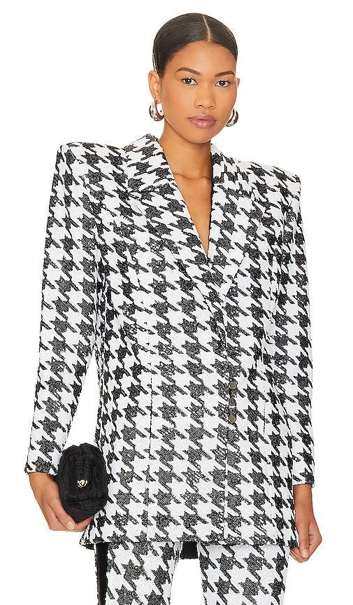Womens Down In Flames Houndstooth Blazer Product Image