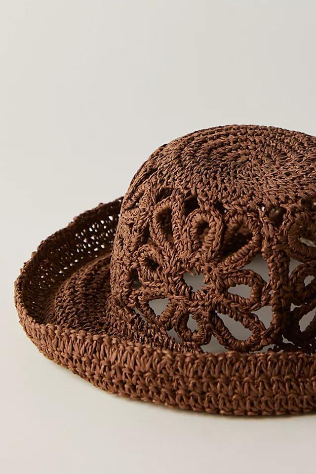 Cut-Out Daisy Straw Hat Product Image