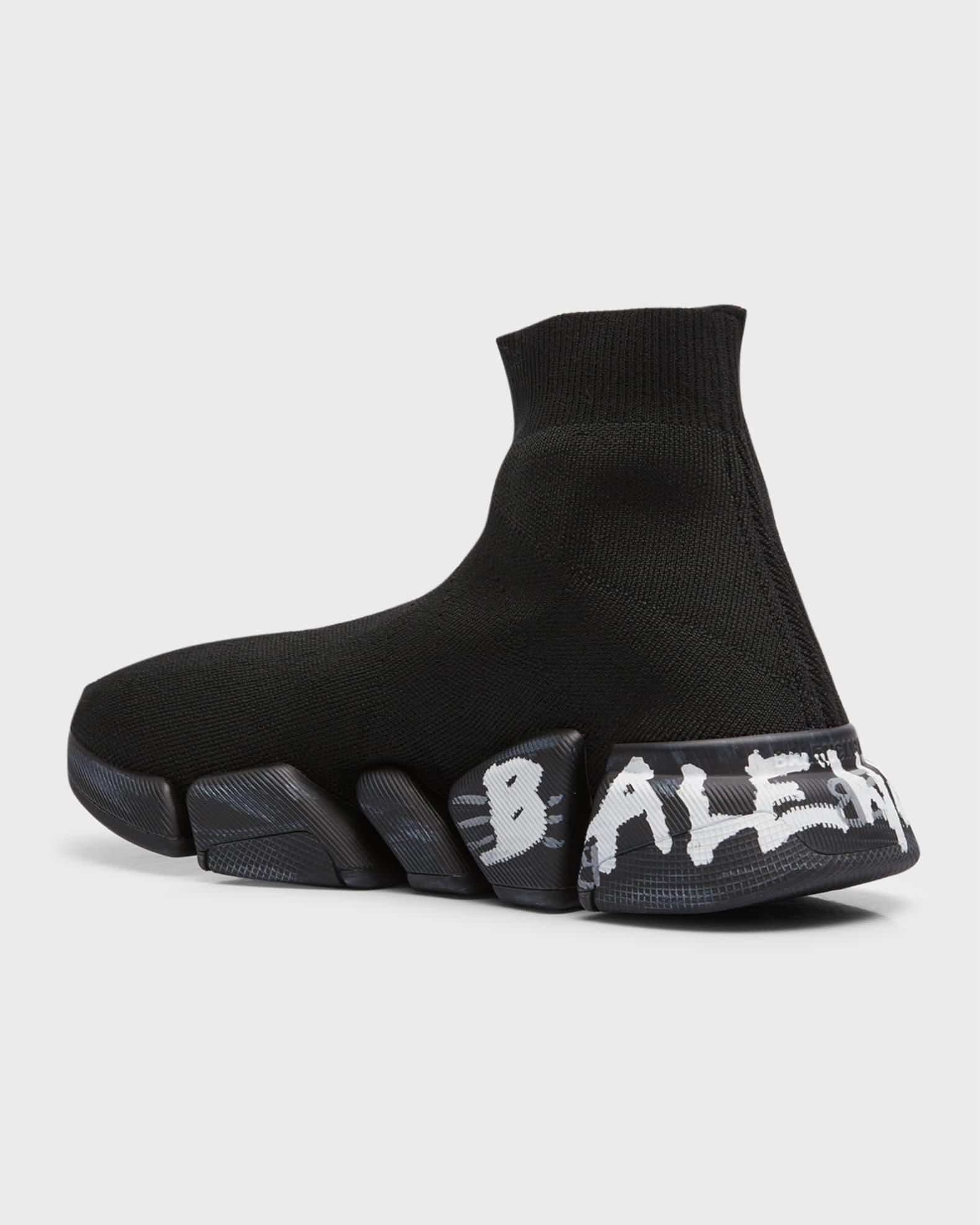 Men's Speed 2.0 Lt Graffiti Logo Knit Sneakers Product Image