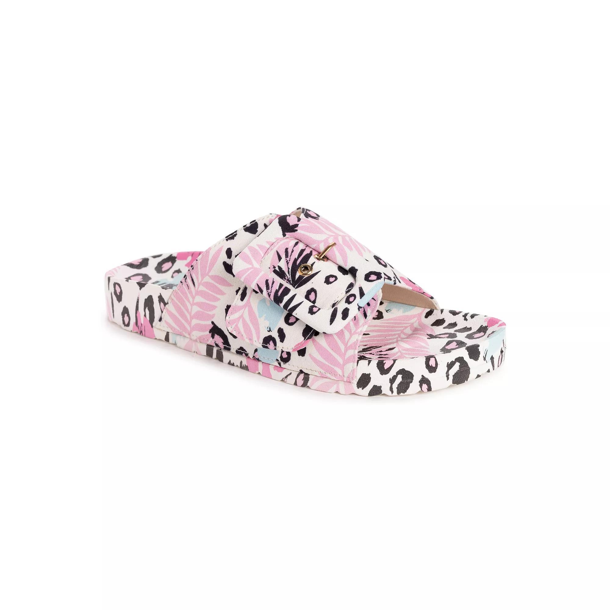 MUK LUKS Island Tiki Womens Sandals Pink Product Image