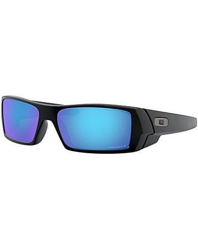 Oakley Mens Gascan OO9014 Polarized 60mm Rectangle Sunglasses - Matte Black/Prizm Sapphire Iridium Product Image