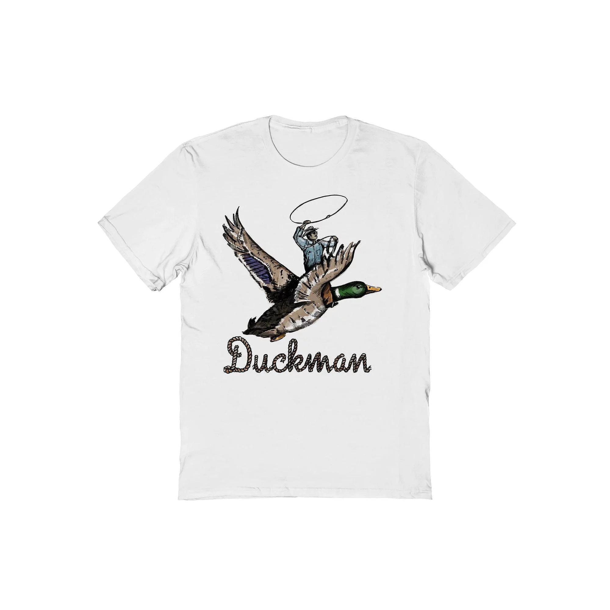 Adult Riley Green Duckman Graphic Graphic Tee, Men's, Size: XXL, Sport Gray Product Image