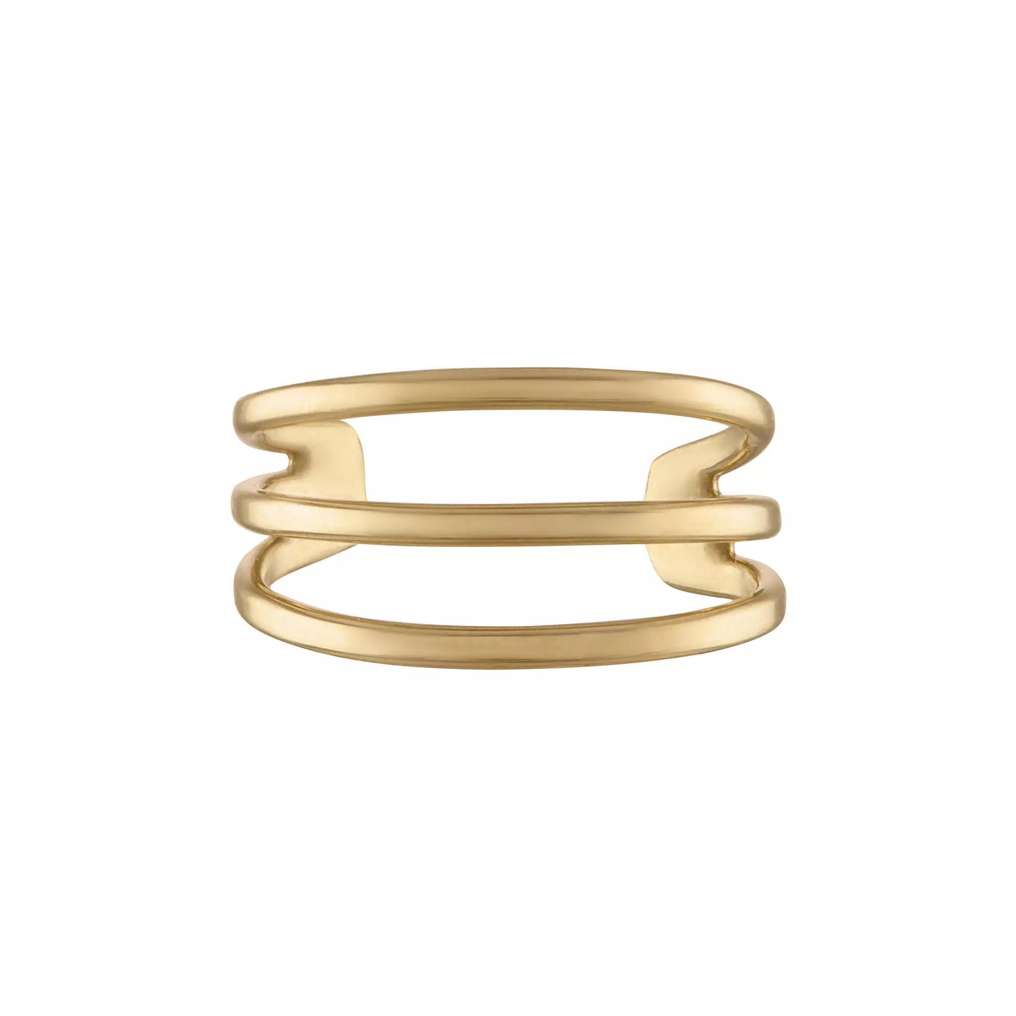 Amella Jewels 10k Gold 3-Line Ear Cuff, Women's, Yellow Product Image