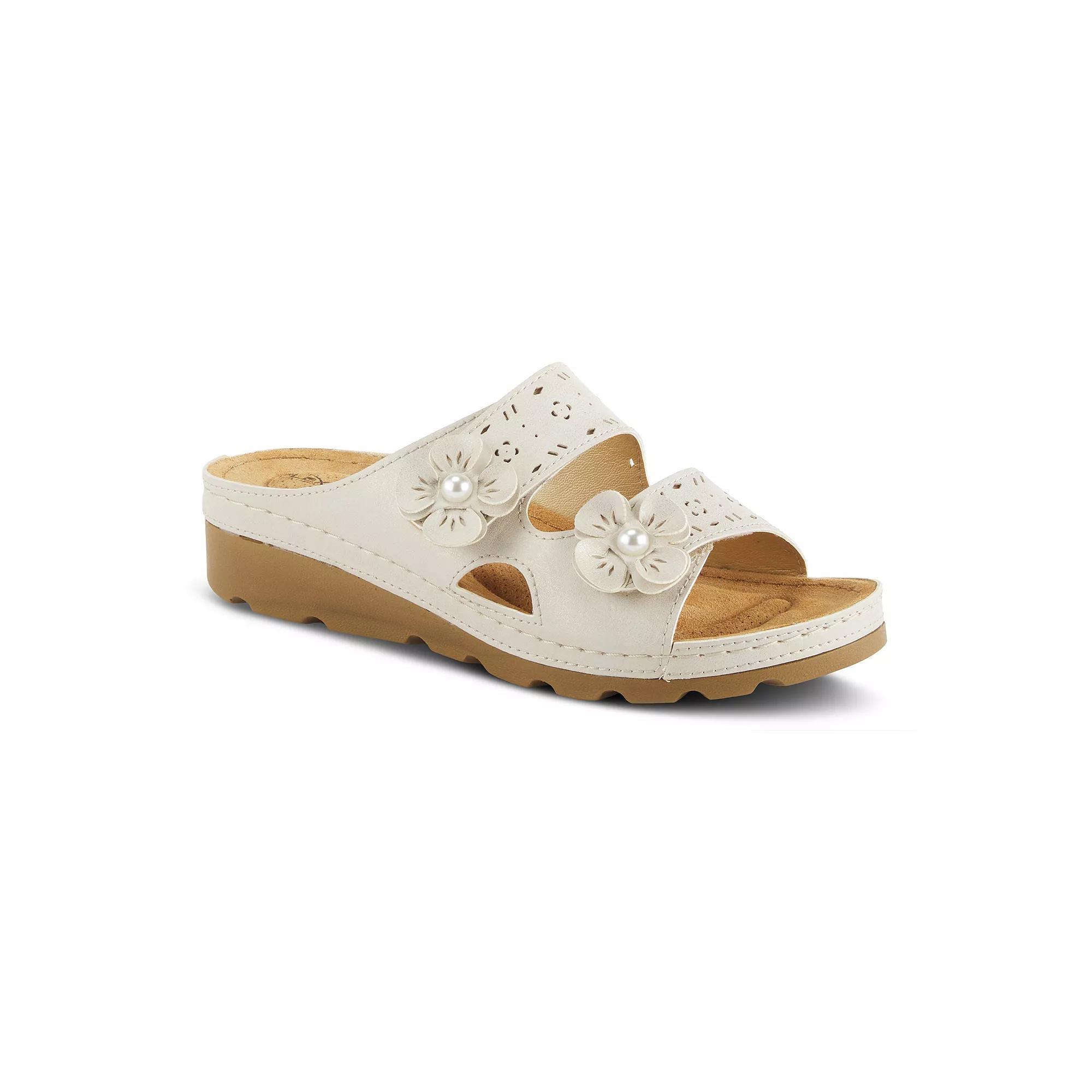 Flexus by Spring Step Pamola Womens Slide Sandals Blue Product Image