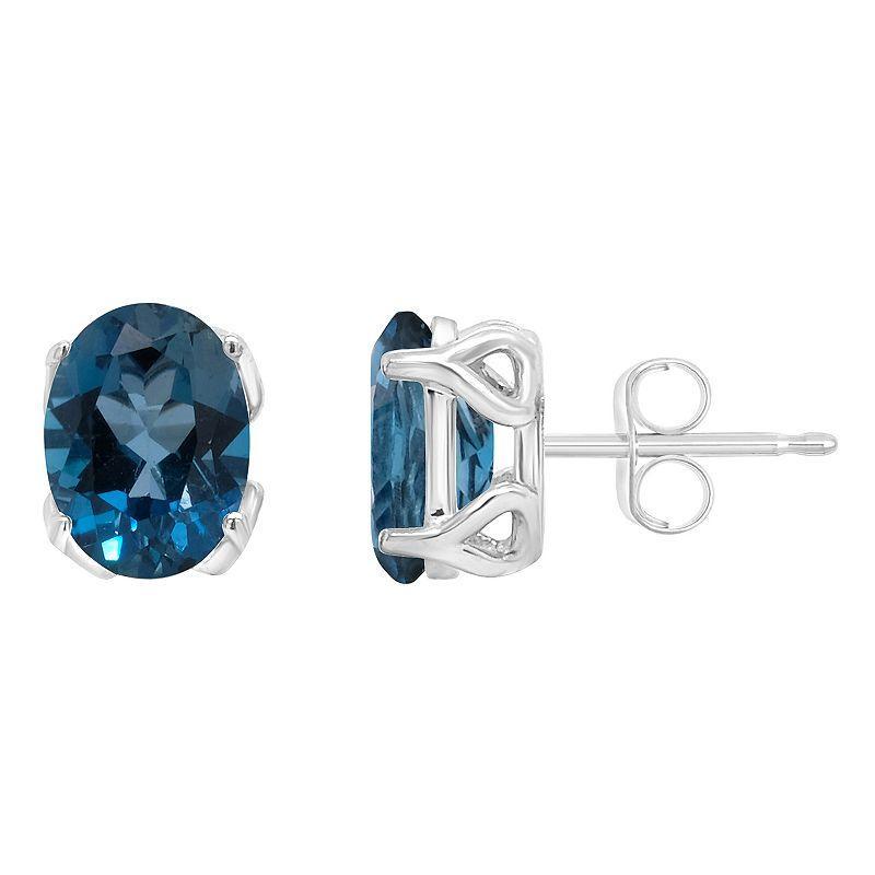 Alyson Layne Sterling Silver 6 mm Cushion Rose Quartz Stud Earrings, Womens Product Image