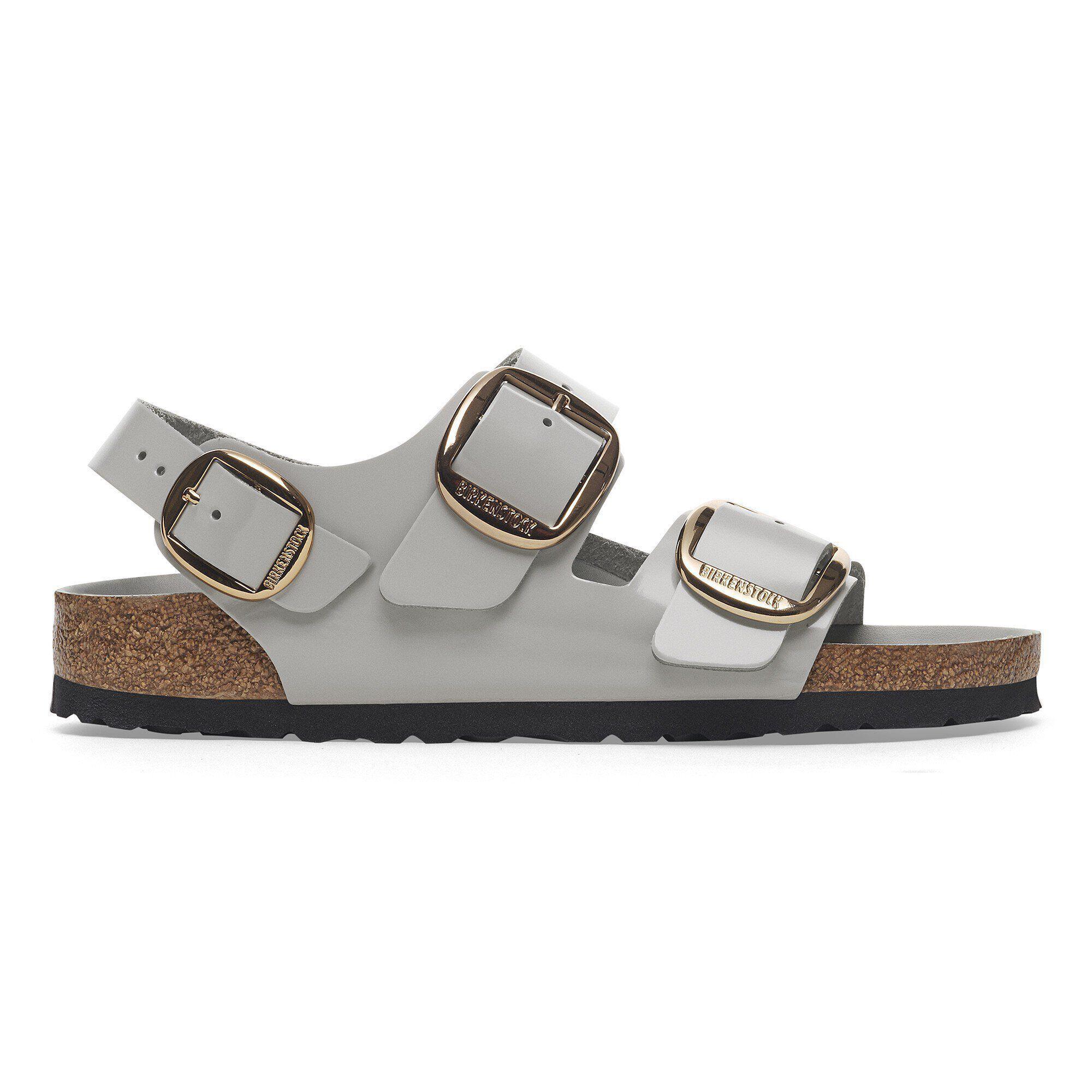 Milano Big Buckle Natural Leather Patent Product Image