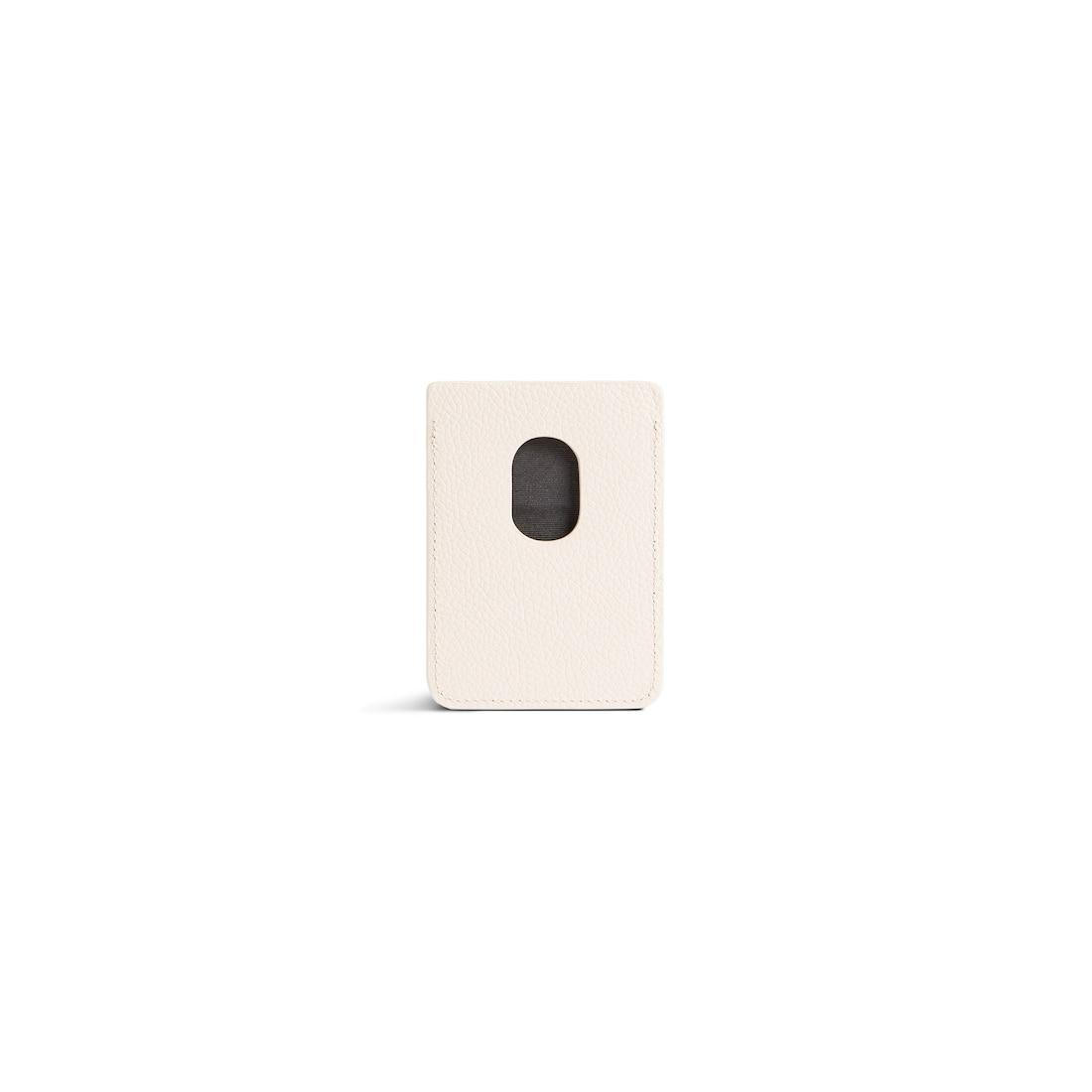 Men's Cash Magnet Card Holder  in Light Beige Product Image