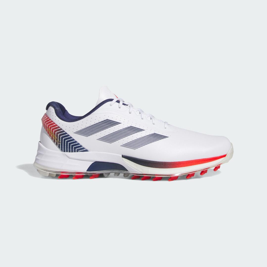 adidas Adizero ZG Spikeless Golf Shoes Cloud White 7 Mens Product Image