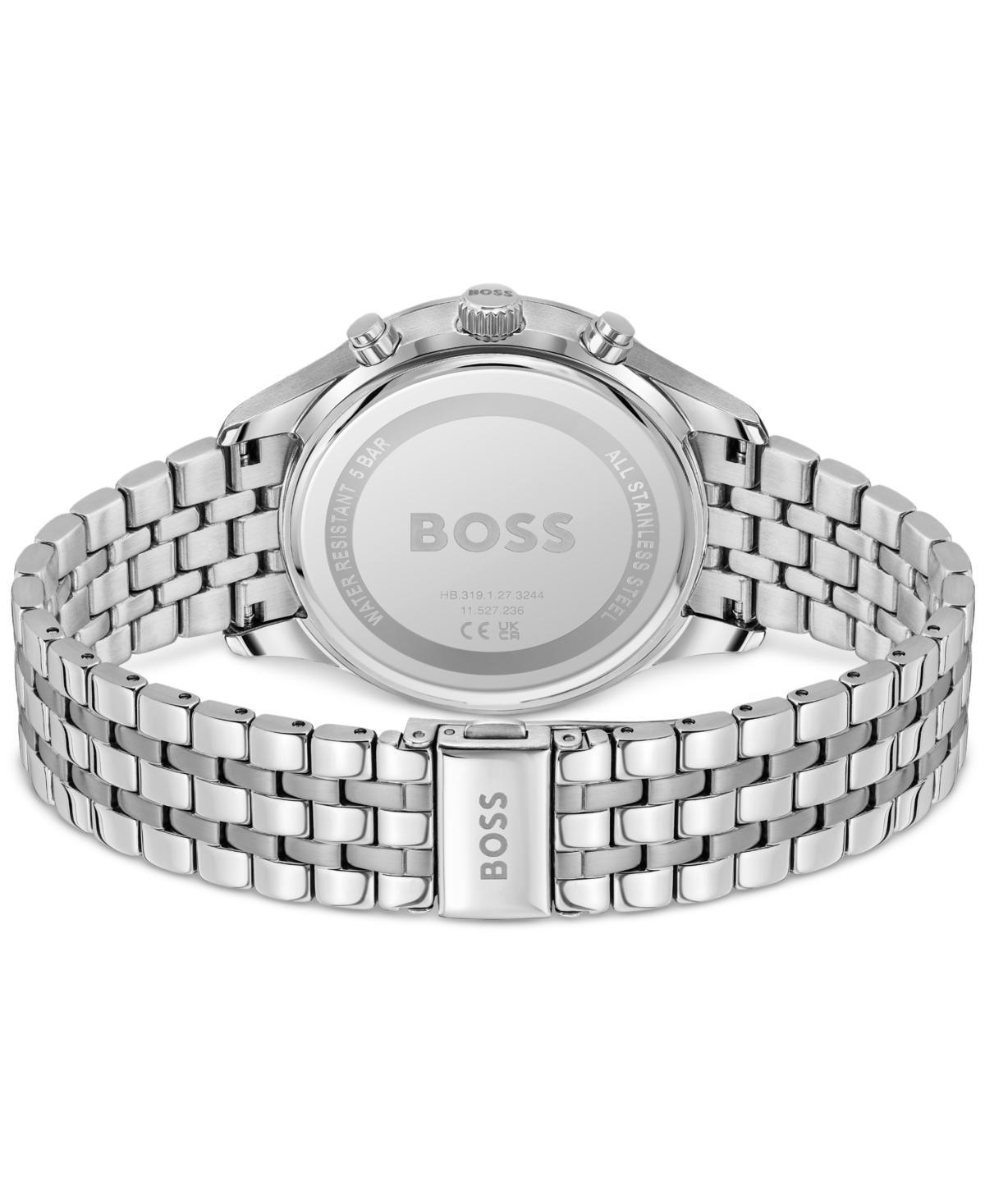 Hugo Boss Mens Avery Quartz Chronograph Stainless Steel Bracelet Watch Product Image